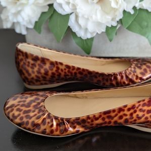 J. Crew Cece Tortoise Ballet Flats